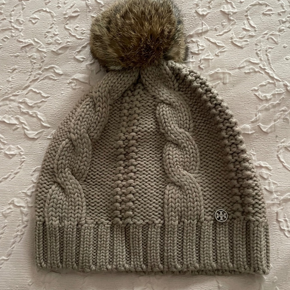 Tory Burch Rabbit Fur Beanie